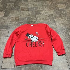 💰Make an offer, bundle and save💰 Red Snowman Crew Neck Sweater